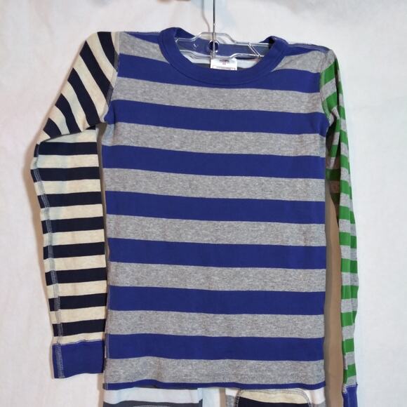 Hanna Andersson Multi-striped Organic Pajama Set Size 8 - Picture 2 of 9